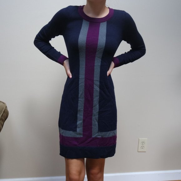 Cynthia Rowley Long Sleeve Sweater Dress - Picture 2 of 5